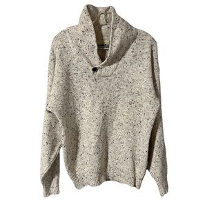 Vintage Quarter Button Pull Over Dad Sweater